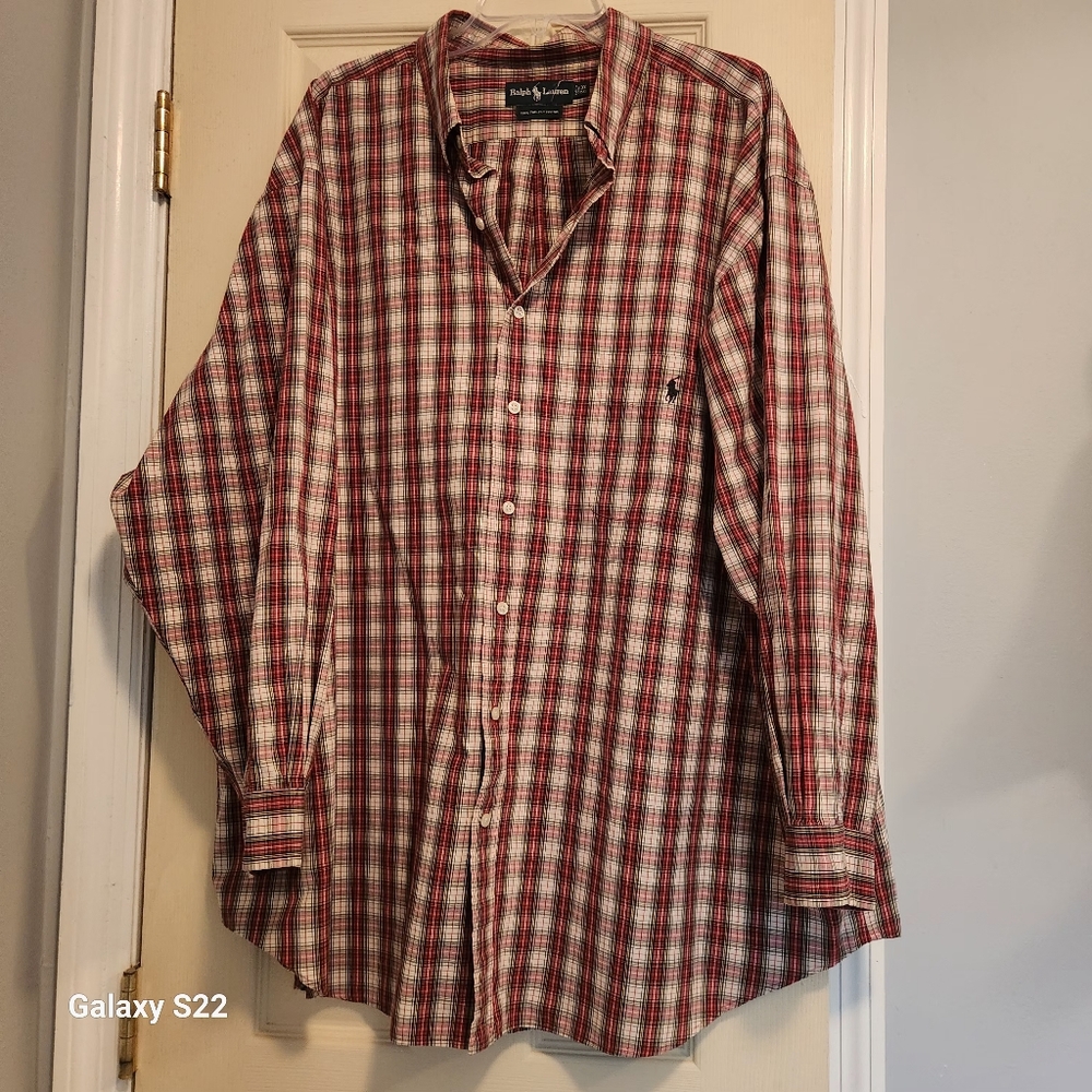 Ralph lauren size 3x big button down shirt